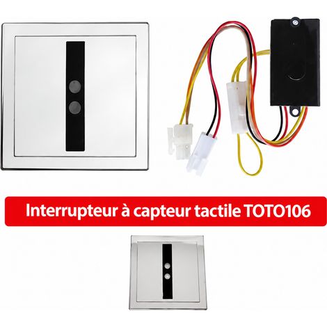 Chasse d'Eau Automatique Urinoir WC ensemble panneau métallique 106 modèle 2 Inox 1 × 1 × 1 cm 500 g – Livraison gratuite