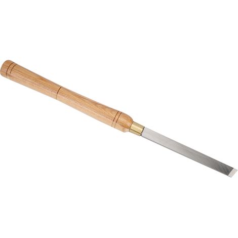 Ciseau à bois HSS pour tournage, manche en bois dur, tête oblique 15mm, outil professionnel pour tour à bois
