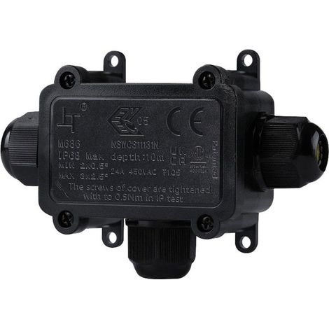Boîte de jonction étanche en T - IP68 - 0,5 - 2,5mm²
