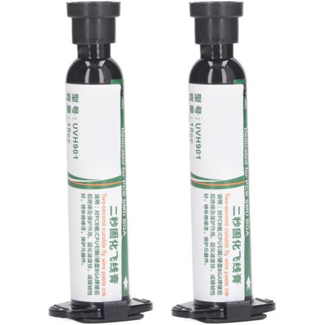DEESSE SHOP-2pcs Isolé UV Durcissant Encre de masque de soudure pour PCB Soudure Encre résistante à la soudure Multifonction pour la soudure (Blanc laiteux) (1/5)