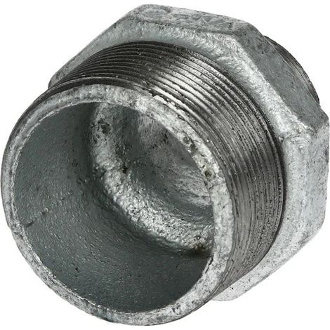 Raccord en fonte malléable nipple réduit 2’’ x 1 1/4’’ FM/FM