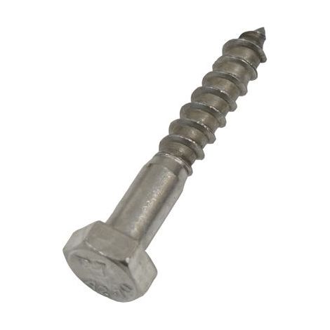 Vis tire-fond, 10mm x , en Acier Inoxydable ( Prix pour Sachet de 50 )