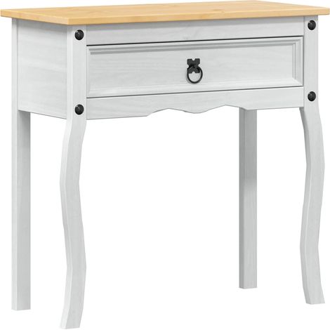 Maison Exclusive - Tavolo Consolle Bianco 73 x 35 x 73 cm Pino massello