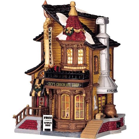 Lemax – Maison lumineuse en porcelaine Caddington Village – Dimensions 13,5 x 10,4 x 18 cm – Réf. 45052 – Décoration intérieure