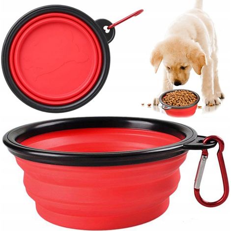 Ciotola per cani pieghevole S rossa (200) GABA (1/5)