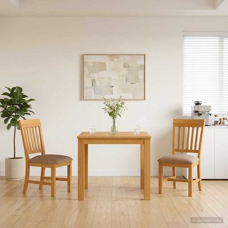 Set da pranzo 3 pz Grigio Legno di Quercia Massello vidaXL (1/5)