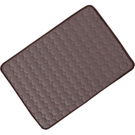 62 x 50 cm Tapis rafraîchissant pour chien et chat - Coussin rafraîchissant imperméable - brun - M (1/5)