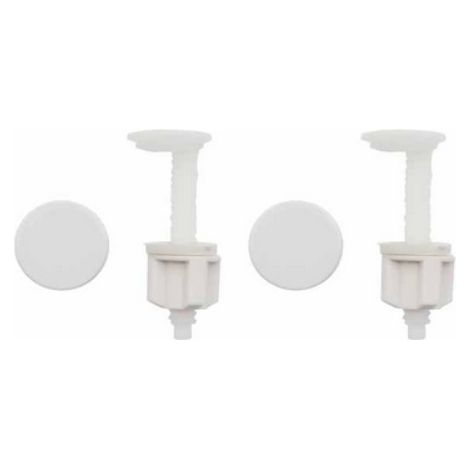 COPPIA SUPPORTI PER SEDILE CON CADUTA FRIZIONATA Bianco METAF
