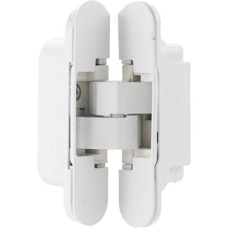 white 180° Invisible Hinge - Three-dimensional adjustable - Perfectly hidden - Zinc alloy material