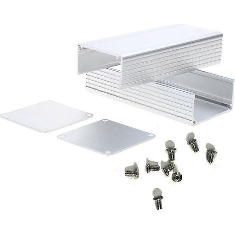Boîtier métallique en aluminium à monter soi-même pour circuit imprimé (3,94 x 1,81 x 1,81 pouces) pour projets électroniques (3,94 x 1,81 x 1,81 pouces). (1/5)