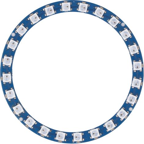 de 2 anneaux lumineux LED RGB multicolores avec 24 LED (1/4)