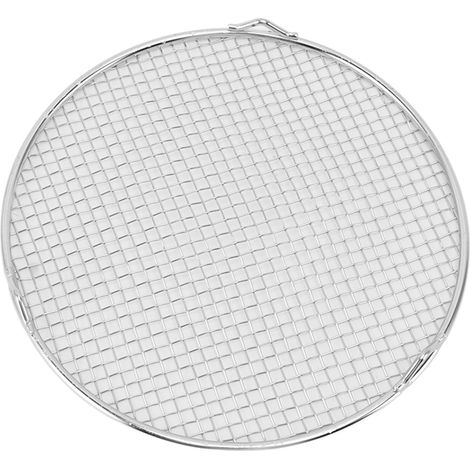 Grille de refroidissement pour la cuisson au four, en fil d'acier inoxydable, résistante aux hautes températures, compatible avec le four, idéale pour rôtir, griller et rôtir. Petit modèle rond de 16 (1/5)