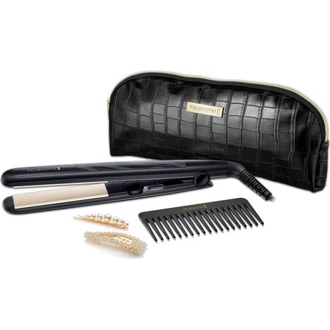 Plancha de pelo Remington Straight S3500GP con cerámicas, con funda y peine incluidos (1/5)