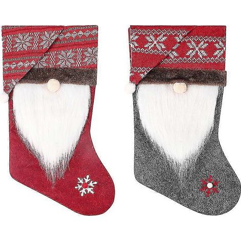 Décoration de cheminée pour sapin de Noël, chaussette de Noël (1/5)