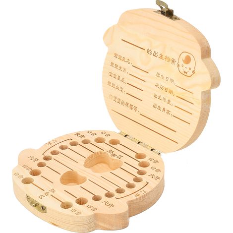 Boîte à Dents de Lait Souvenir - Écrin de Conservation pour Premières Dents - Coffret Mémoire Bébé (1/5)