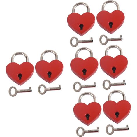 de 8 cadenas en forme de cœur mini cadenas à code cadenas