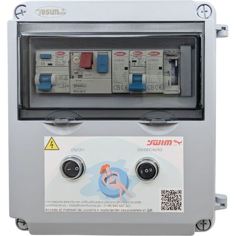 Cuadro Eléctrico Piscina  Transformador 2CV 60W / DC