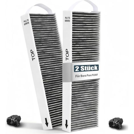 2 Filtres à Charbon Actif pour Pure PUAKF, Filtre Hotte pour X Pure/S Pure/PURU ou PUXU Table de Cuisson à Circulation d'air Filtre Hotte Aspirante (1/5)