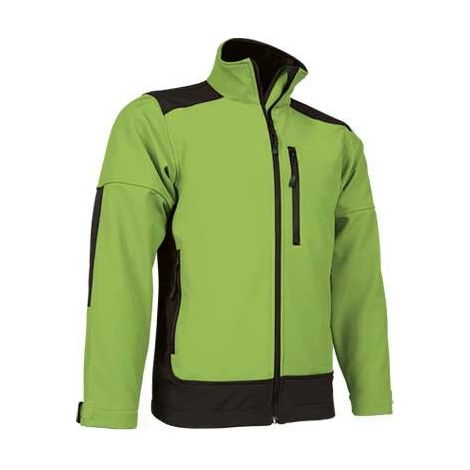 Chaqueta softshell hidrofugada VALENTO Saponi 6/8 Verde manzana