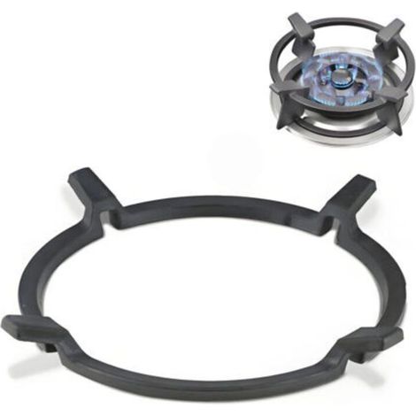 ALLIANDISSupport universel pour wok en fonte - adaptateur antidérapant pour cuisinières à gaz (1/4)
