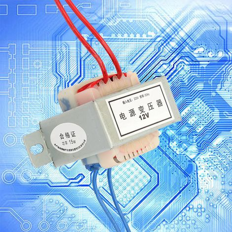 Ausgangsspannung AC 12V/24V, Eingangsleistung 15W 220V 50Hz, Einzeltransformator (12V) (1/5)