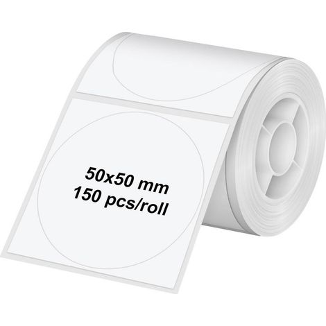 Olympia 6324 Rotolo di etichette 50 x 50 mm Carta termica Bianco 1 pz. Etichetta universale