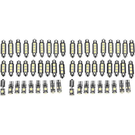 Kit d'éclairage LED blanc de 54 pièces pour voiture Mercedes-Benz Classe E W211 2002-2008 (1/5)