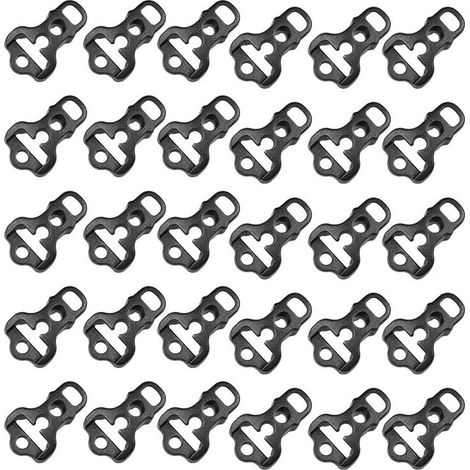 Adecuado para 30 piezas de cuerda de tracción para toldo de camping, tensor de cuerda para toldo, accesorios para mochilas