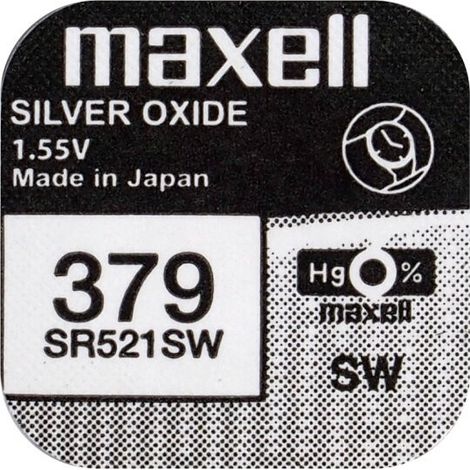.1 pile Maxell 379 SR521SW.