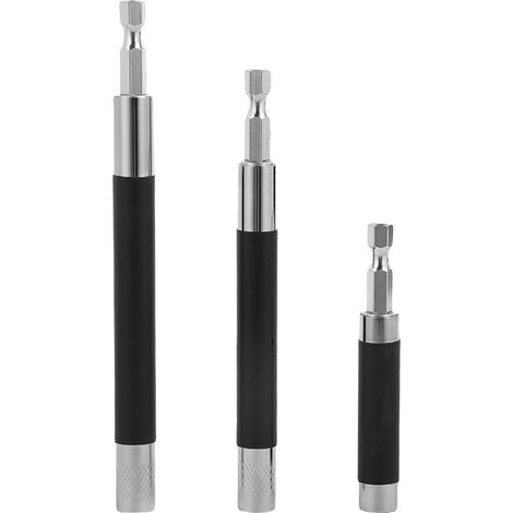 Adaptateur d'extension pour mandrin de tournevis 3,15« /4,72 »/5,51" (80/120/140 mm) Jeu de 3 adaptateurs de guide de perçage (1/5)