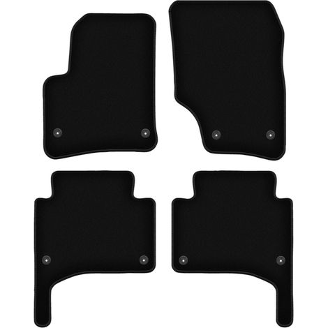 Schwarze Velours-Fußmatten für den Volkswagen Touareg I SUV (2002-2010) (1/5)