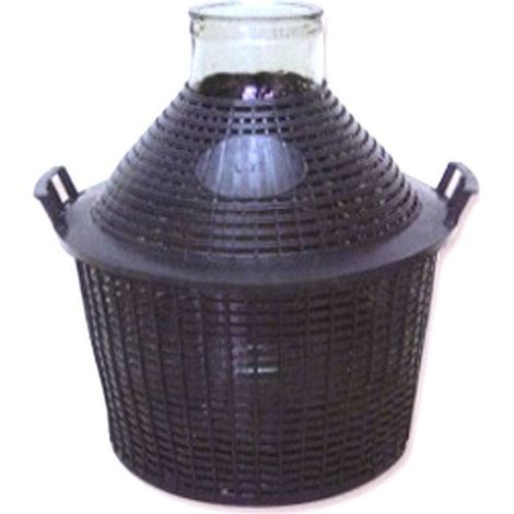 Damigiana Bocca Larga Rivestimento Plastica L 5