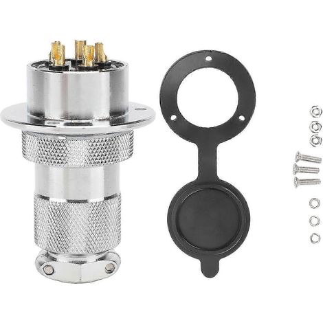 30-mm-Flugzeugstecker, 5-poliger elektrischer Adapter für Industrieanlagen, Buchse-Stecker, robustes Maschinennetzteil. (1/5)