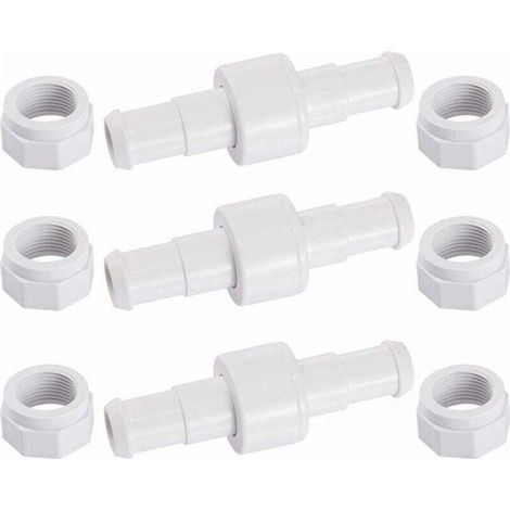 3pcs D20 Swivel Garden Hose Connector Kit with 6pcs D15 Tips Compatible with Zodiac Polaris 180 280 380 MUMU Pool Cleaner Robot (1/4)