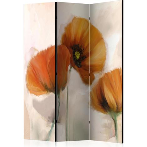 Paravent 3 Volets "Poppies Vintage" 135x172cm (1/2)