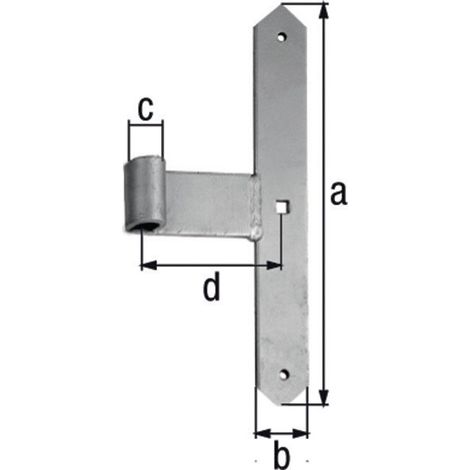 Cerniera centrale cancello 300x40x105mm STA TZN 5mm GAH (Per 5)