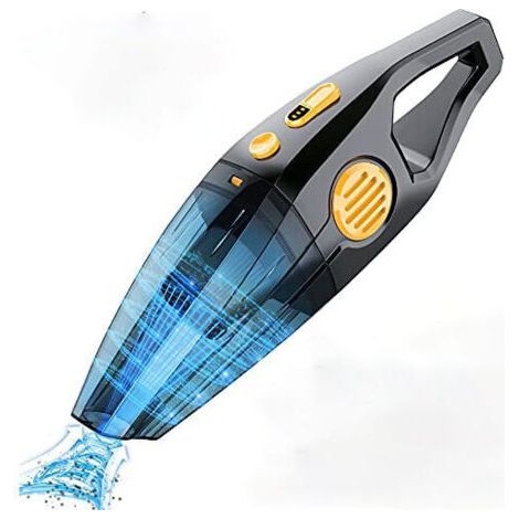 Aspirateur à Main sans Fil Aspirateur de Table 120W Rechargeable 8000 PA - Avec port USB pour Poils d'animaux, Cuisine, Bureau, Voiture Type Humide et Sec Aspirateur 2 Vitesses (1/5)