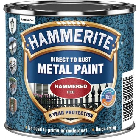 Hammerite Rouge Hammered Peinture anticorrosion 750 ml