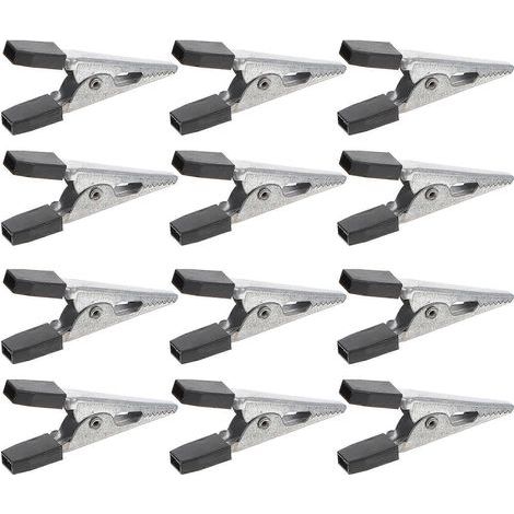20er-Pack Sicherheitsclips für Vogelkäfige, Türschlösser und Zubehör für Haustierkäfige – 3,50 x 2,00 x 0,50 cm – Schwarz