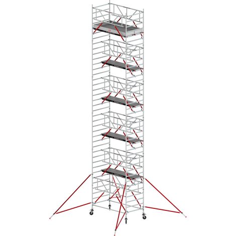 Altrex Fahrgerüst RS Tower 52-S Aluminium mit Safe-Quick und Holz-Plattform 12,20m AH 1,35x2,45m