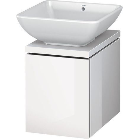 Meuble sous-vasque L-CUBE 320x477x400mm blanc brillant