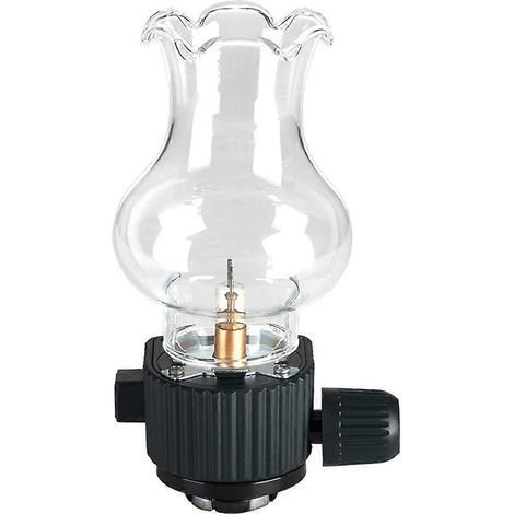 Lanterne de camping au butane avec luminosité réglable, lampe à gaz portable pour une utilisation en extérieur et en intérieur (1/5)