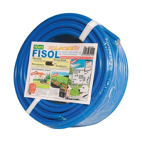 Fil Électrique Conducteur Haute Isolation Pour Clôture Pour Poules Et Volailles Fisol 10m - Lacmé