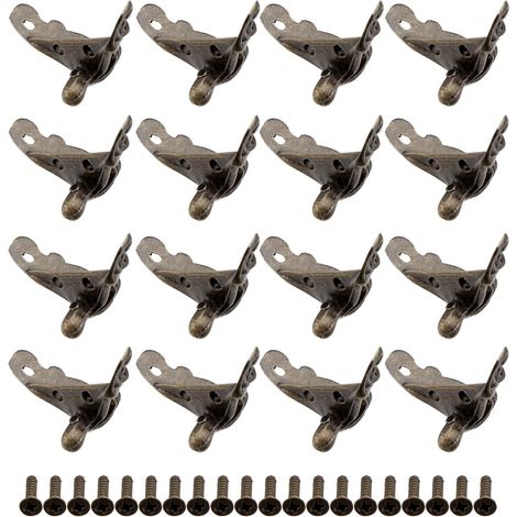 Lot de 12 Pieds de Support en Alliage Cuivre Ancien, Taille Moyenne, Protège-Pieds Décoratifs pour Meubles et Boîtes à Bijoux, Accessoires Robustes pour Protection de Pieds (1/5)