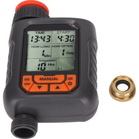 G3/4 Digitaler Bewässerungstimer, IP65 wasserdicht, mit großem LCD-Bildschirm und Messinganschluss (1/5)