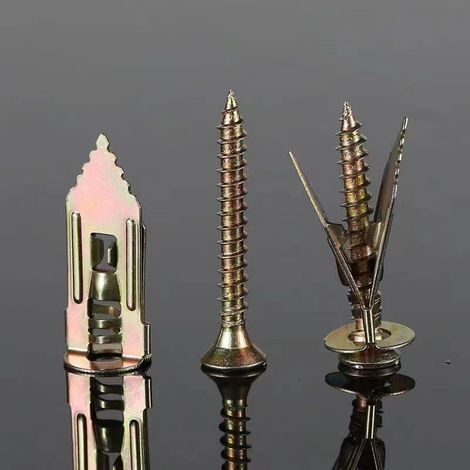 45 set di tasselli per pareti cave, viti di fissaggio per cartongesso, tasselli per cartongesso (1/5)