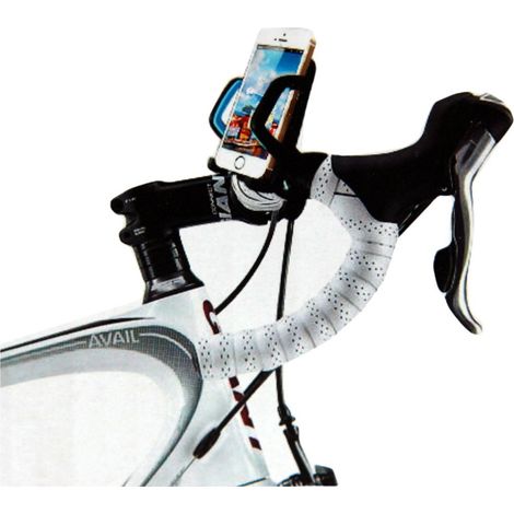 TRADE SHOP - Porta Cellulare Supporto Per Bici Bicicletta Moto Smartphone Custodia Max 5,7" - (1/2)