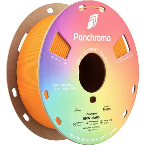 Polymaker CA02008 Panchroma™ Neon Filament PLA fluorescent, changement de couleur 1.75 mm 1000 g orange fluorescent 1 p (1/4)