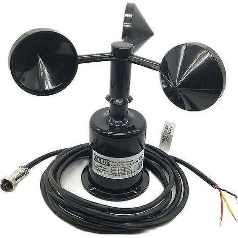 anémomètre à 3 coupelles, signal d'impulsion/0-5 V/sortie numérique RS485, capteur de vitesse du vent (1/5)