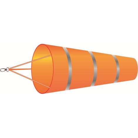 Manga de viento con banda reflectante, manga de viento, manga de viento exterior de 60 cm, manga de viento colgante, indicador de dirección del viento (1/5)